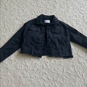Justice Charcoal Denim Jacket